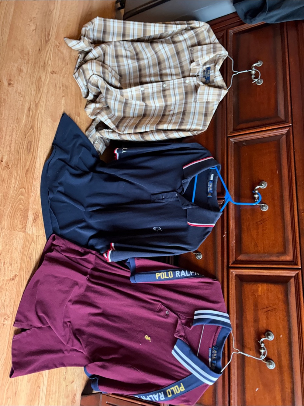 Polo by Ralph Lauren Burgundy Polo with Navy Trim